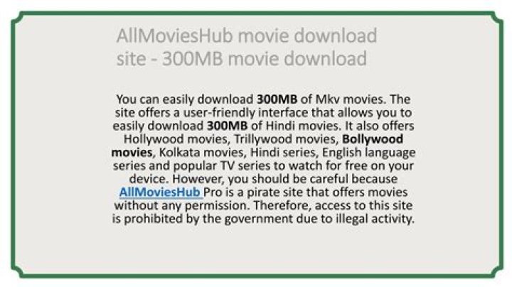 300MB Movie Download: Your Ultimate Guide to Enjoying High-Quality Movies